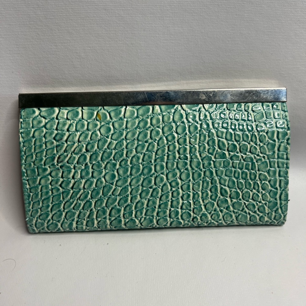 EUC Croc embossed wallet